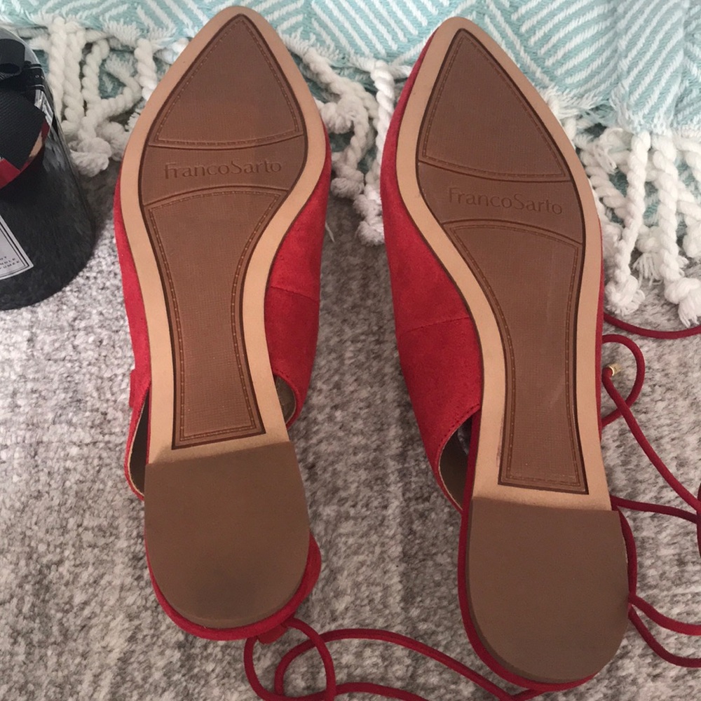 Franco Sarto Sexy Red Flats - Picture 3 of 4